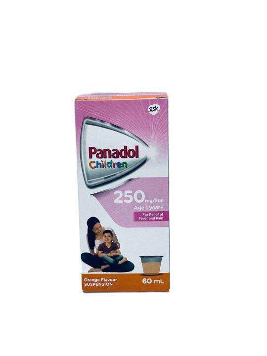 Panadol Children 250mg/5ml Orange Suspension 60ml | Lazada Singapore