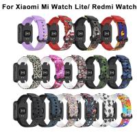 Universal Floral Printing Strap For Xiaomi Mi Watch Lite Watchband Wrist Bands xaomi xiomi xiami xioami Redmi Watch Bracelet Cases Cases