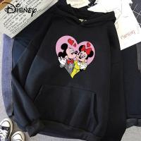 Disney Mickey Mouse Hooded Sweatshirt For Men And Women Of The Same Youth Tide Brand Loose Shoulders Long Sleeves Top Woman Size Xxs-4Xl