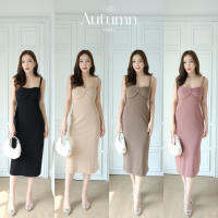 Autumn Dress เดรสทรงปัง ใส่ได้ทุกวันแบบสวยแพง เนื้อผ้าดีคัตติ้งเป๊ะ thitiya