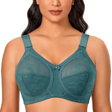 Ladies Underwired Full Cup Bra Large Bust Lace Minimizer Bras Plus Size B C  D EF