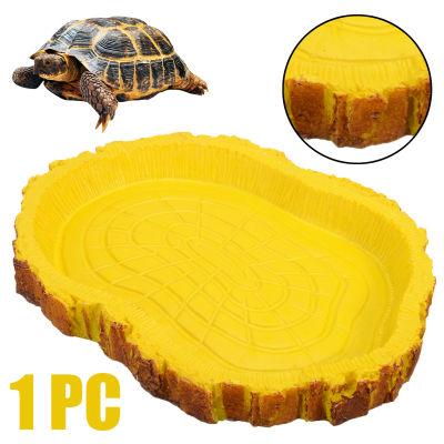 KPL Reptile Feeding Bowl Food Water Drinking Resin Dish Pet Vivarium Tortoise Gecko