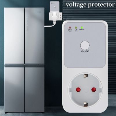 Voltage Protector Socket Switcher VAC 220V Safe Plug Refrigerator