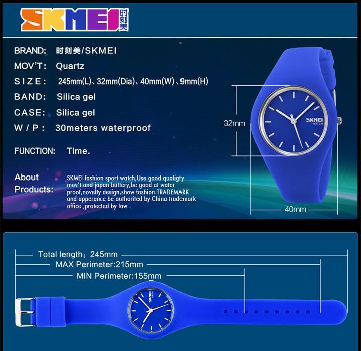 skmei-นาฬิกาแฟชั่นสำหรับผู้หญิง68-นาฬิกาควอตซ์ลำลองนาฬิกาข้อมือซิลิโคนกันน้ำนาฬิกาสปอร์ต