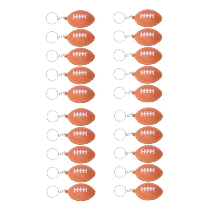 20-pack-rugby-ball-keychains-for-party-favors-rugby-stress-ball-school-carnival-reward-sports-centerpiece-decorations