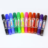 ปากกาเคมี 2 หัว ตราม้า (12 ด้าม/กล่อง)มี12สีให้เลือก