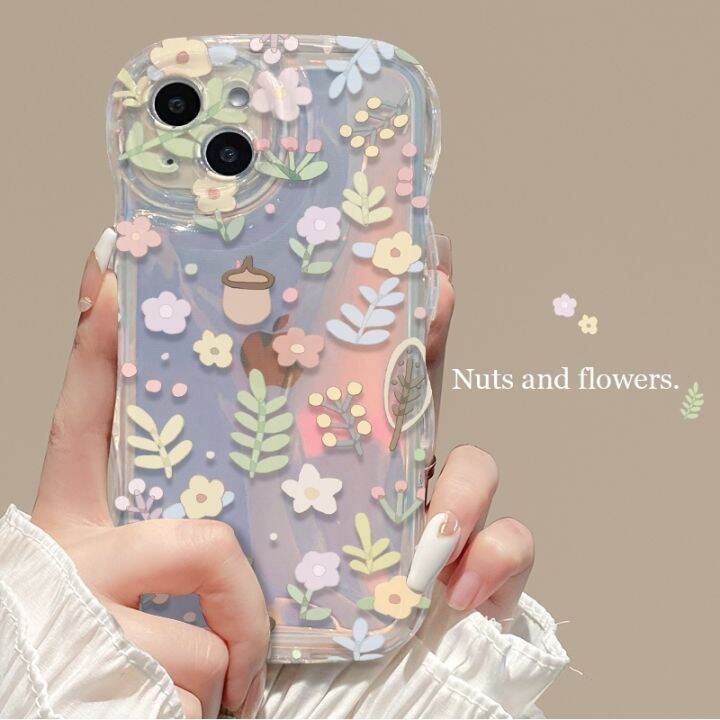 เคสโทรศัพท์มือถือแบบนิ่ม-ใส-กันกระแทก-ลายดอกไม้-หลากสี-สําหรับ-iphone-11-pro-max-12-13-14-pro-max-7-8-plus-se2020-xr-xs-max-xs-plus-max