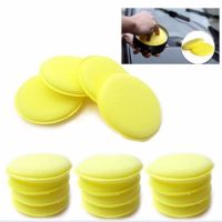 12pcs/lot Car Vehicle Wax Polish Foam Sponge Hand Soft Wax Yellow Sponge Pad/Buffer for Car Detailing Care Wash Clean