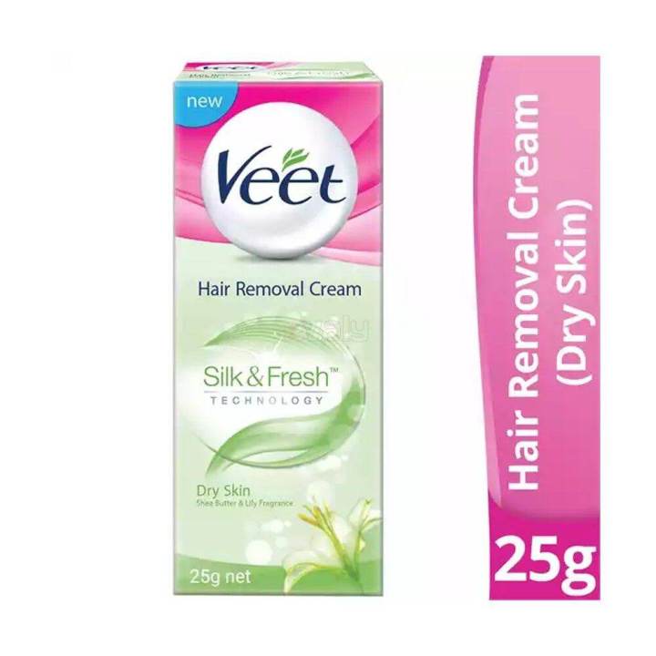 25G Veet Hair Removal Cream 25ML Silk & Fresh (Dry Skin) | Lazada