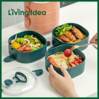 ?โปรโมชั่น? Living Idea กล่องอาหารกลางวันแบบหลายชั้นพร้อมฝาปิด กล่องอาหารนักเรียน พนักงานออฟฟิศ น่ารัก สไตล์เกาหลี เข้าไมโครเวฟได้ ?‍♂️?‍♂️?‍♂️?‍♂️?‍♂️?‍♂️ราคาถูก เครื่องกรองน้ำ กล่องข้าว  ที่ใส่กับข้าว  กล่องข้าวลูก