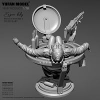 1/18 Resin model kits figure beauty colorless and self-assembled YFWW-2116