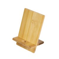 ☍℡ Wooden Mobile Phone Stand Holder with Charging Hole Easily Install Universal Supporting Vertically or Horizontally Freely