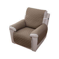 Sofa Recliner คลุมสำหรับสัตว์เลี้ยงสุนัขเด็กกันลื่นโซฟาเสื่อกันน้ำป้องกันเฟอร์นิเจอร์มีที่พักแขนปลอกคลุม1ที่นั่ง