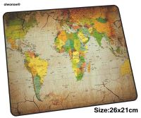 world map mousepad 26x21cm gaming mouse pad big gamer mat locked edge game computer desk padmouse keyboard High-end play mats Basic Keyboards