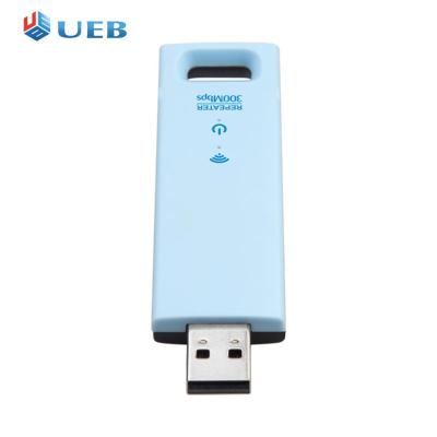 USB แบบพกพาเครื่องขยายสัญญาณไร้สาย2.0อุปกรณ์ช่วยขยายช่วงสัญญาณ WiFi 2.4G 300Mbps กว้างครอบคลุมปลั๊กแอนด์เพลย์สำหรับการเดินทางที่บ้าน