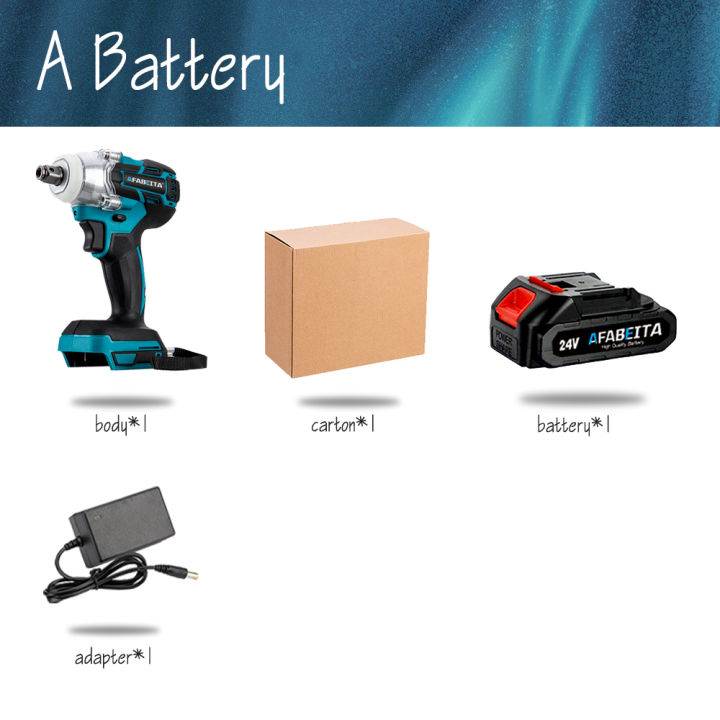 brushless-electric-impact-wrench-dual-purpose-electric-drill-multiple-uses-with-4000-mah-makita-lithium-battery