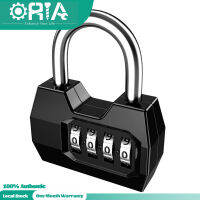 ORIA กุญแจคล้องแบบรหัส4-กุญแจล็อครหัสตัวเลข Resettable ล็อกแบบผสม Gym Lock สำหรับโรงเรียนพนักงาน Gym &amp; ตู้เก็บอุปกรณ์กีฬา Gate กรณีกล่องเครื่องมือรั้ว