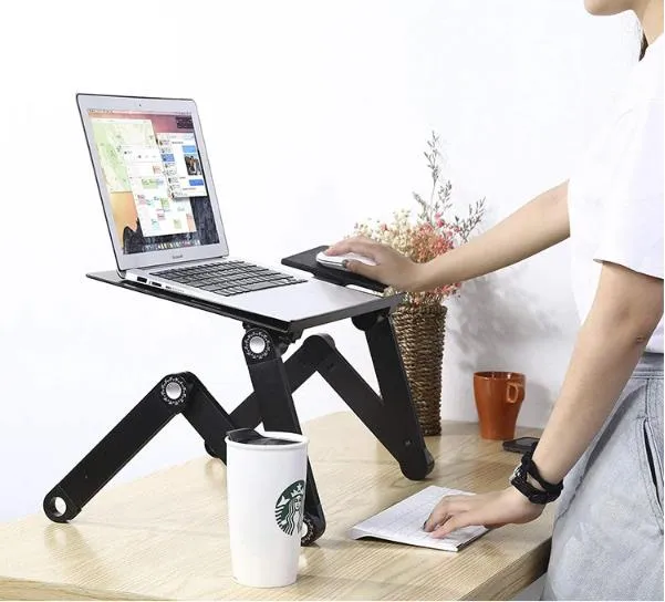Table ergonomique pour pc portable avec tapis de souris -9