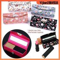 YIJIAN1984918 ใหม่มาแรง แบบดอกไม้ ปักย้อนยุค กระจกมินิ เคสลิปสติก กล่องลิปกลอส ที่ใส่เครื่องประดับ