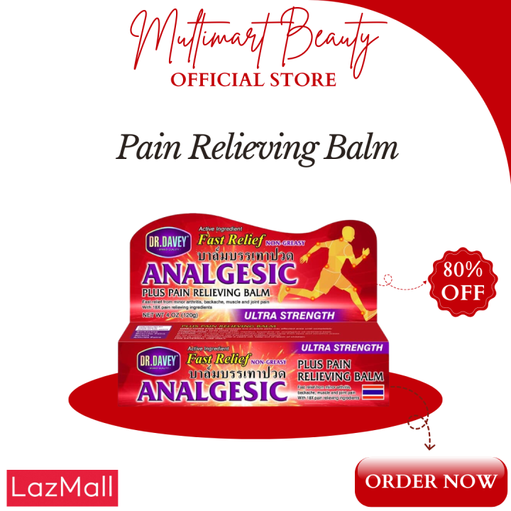 DR. DAVEY ANALGESIC BALM Quick Relief Pain Rub For Headache Motion ...