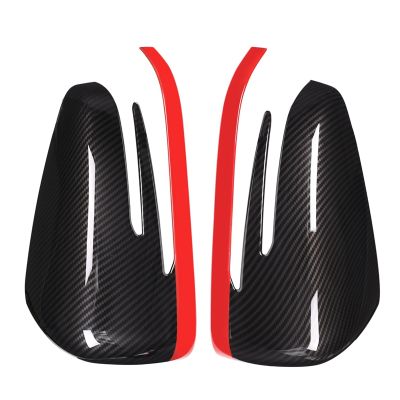 2 X Abs Side Door Rearview Mirror Cap Cover Trim For A Cla Gla Class W176 W117 X156 X204