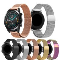 นาฬิกาข้อมือ22มม.,สายสำหรับ Huawei GT 2 46มม./นาฬิกา GT Active/Watch 2 Pro/Honor Magic Watch 2 46มม. สายแสตนเลส Milanese Loop สายสายนาฬิกาข้อมือทดแทน