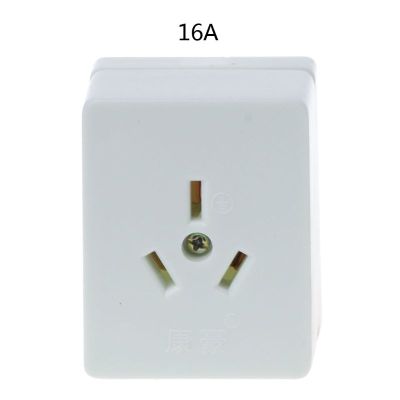 3Pin Outlet Wall Socket Adapter Surge Protector AC250V ในร่ม10A/16A Outlet 3 Prong Power Strip Replacement ใช้งานง่าย