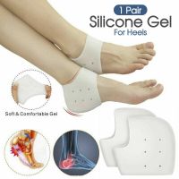 卐 Silicone Gel Heel Socks Cracked Foot Skin Care Protector Sleeve Pain Relief Heel Spur Pads For Relief Plantar Fasciitis