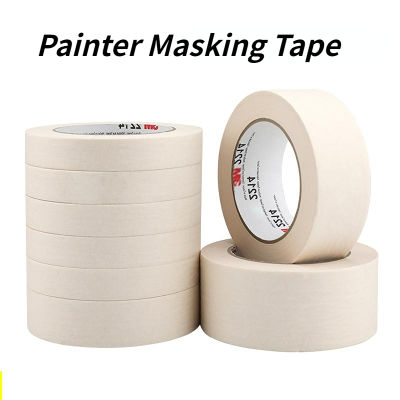 50M/20M Length White Painter Masking Tape Wall Floor Painting Protecter Tool Hand Tear No Residue Tape Decoration Spray Paint Decorat