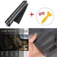 DARK SMOKE Window Tint Film DTY FILM Kit W/ 1*Scraper 15% VLT 1M X 50CM CAR WINDOW TINT ROLL TINTING Tool Durable Bumper Stickers  Decals  Magnets