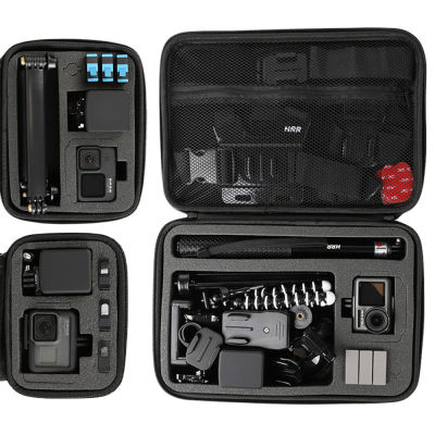 กระเป๋ากระเป๋าถือกันน้ำขนาดใหญ่สำหรับ Gopro Hero 11/10/9/8/7/6/5สำหรับ DJI OSMO Action 3 2กล้อง AKASO EKEN SJCAM กล่องเปลือกแข็ง