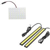 สีขาว1210 SMD 48 LED ภายในรถโดมแผงไฟ W BA9S Festoon 2 X Super Bright รถ DRL หมอกขับรถโคมไฟ