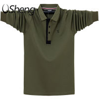 เสื้อยืดโปโลผู้ชาย VSheng แขนยาว M To 6XL ขนาดพิเศษเสื้อทำงาน