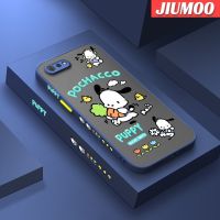 JIUMOO เคสสำหรับ Realme C2 C2S OPPO,เคส A1K ลายการ์ตูนแครอท Pochacco บางดีไซน์ใหม่ขอบสี่เหลี่ยมด้านข้างกันกระแทกมีน้ำค้างแข็งโปร่งใสแข็งปลอกซิลิโคนคลุมทั้งหมดเคสมือถืออ่อนป้องกันกล้อง