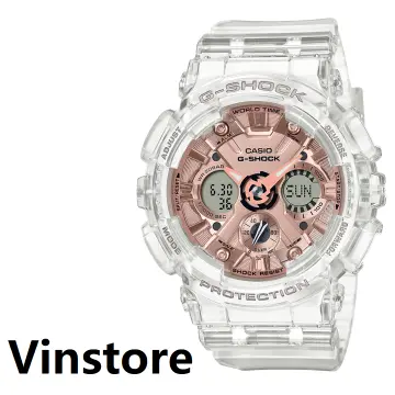 G shock transparent discount rose gold price