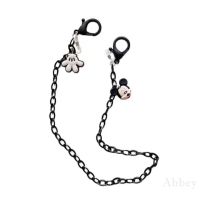 [Abbey] New Casual Simple Style Men Women And Black Acrylic Lanyard Mouse Cute Chain Glasses Chain