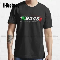 1N23456 Motorcycle Gear Shift Shifting Transmission Motorcycle Gear Tshirt Vintage Shirts For Women Fashion Tshirt