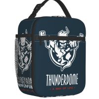 Thunderdome Insulated Lunch Bag for Women Leakproof Hardcore Gabber Music Festival Cooler Thermal Lunch Box Beach Camping Travel