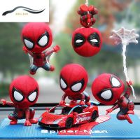 XINFAN SBD-Man Bobble หัวตุ๊กตาการ์ตูน Hiasan Mobil,อุปกรณ์ตกแต่งภายในรถยนต์อุปกรณ์ตกแต่งรถยนต์ตุ๊กตาผลิตภัณฑ์ตกแต่งภายในรถผลิตภัณฑ์ของ Marvel Marvel ของแท้อุปกรณ์แต่งรถ