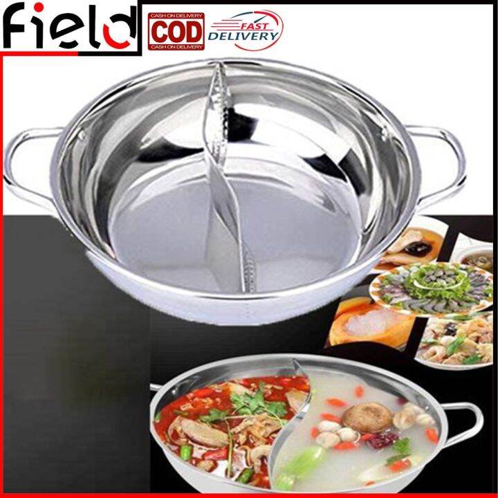 Stainless Steel Hotpot Yuan yang Dish Cookware Lazada PH