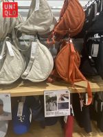 Original Uniqlo Genuine Satchel Messenger Bag Men and Women Same Style Nylon Dumpling Bag Shoulder Waist Bag 457155/461053