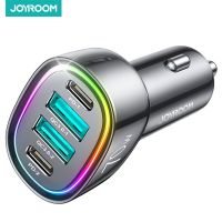 Joyroom 70W 4 in 1 Car Charger Super Fast PD3.0 QC3.0 Car Charger Adapter for iPhone 14 13 12 Pro Max Cigarette Lighter Charger Car Chargers