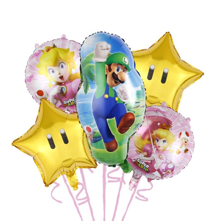 yt-5pcs-set-super-mario-luigi-princess-peach-theme-foil-balloons-birthday-party-decoration-space-layout-supplies-ty