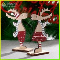 VHGG Household Party Supplies Handcraft Home Decor Wood Crafts Christmas Ornaments Table Decoration Xmas Elk