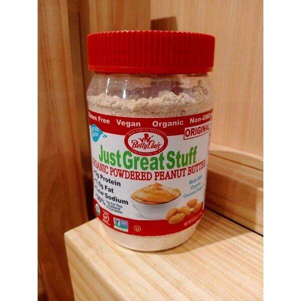 180g Betty Lou's Just Great Stuff Organic Powdered Peanut Butter