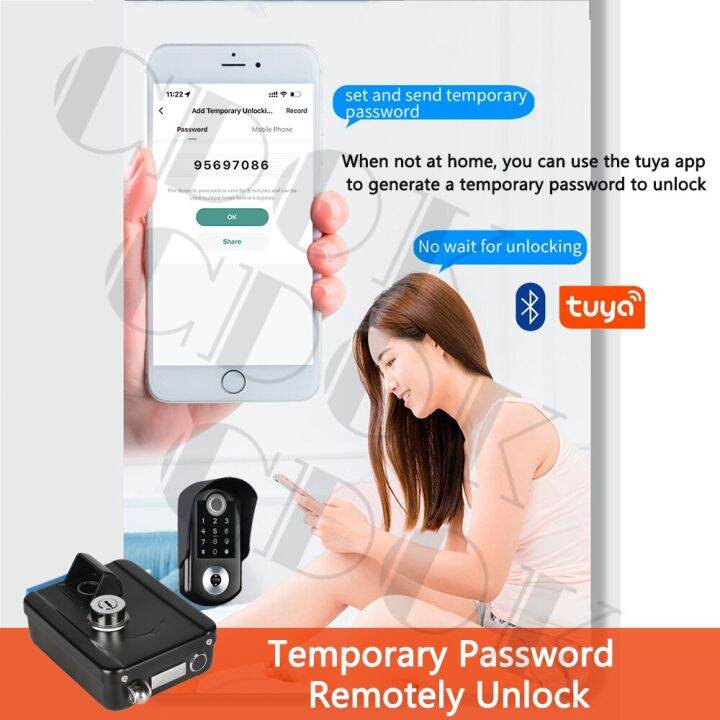 cdok-w1คู่สมาร์ทล็อกลายนิ้วมือ-tuya-app-ประตูล็อคอัจฉริยะประตูกลางแจ้งกันน้ำ-ipx6ล็อคอิเล็กทรอนิกส์ดิจิตอล