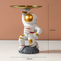 Astronaut Tray Nordic Style Resin Sculpture Home Decoration Desk Decor Accessories Storage Gift