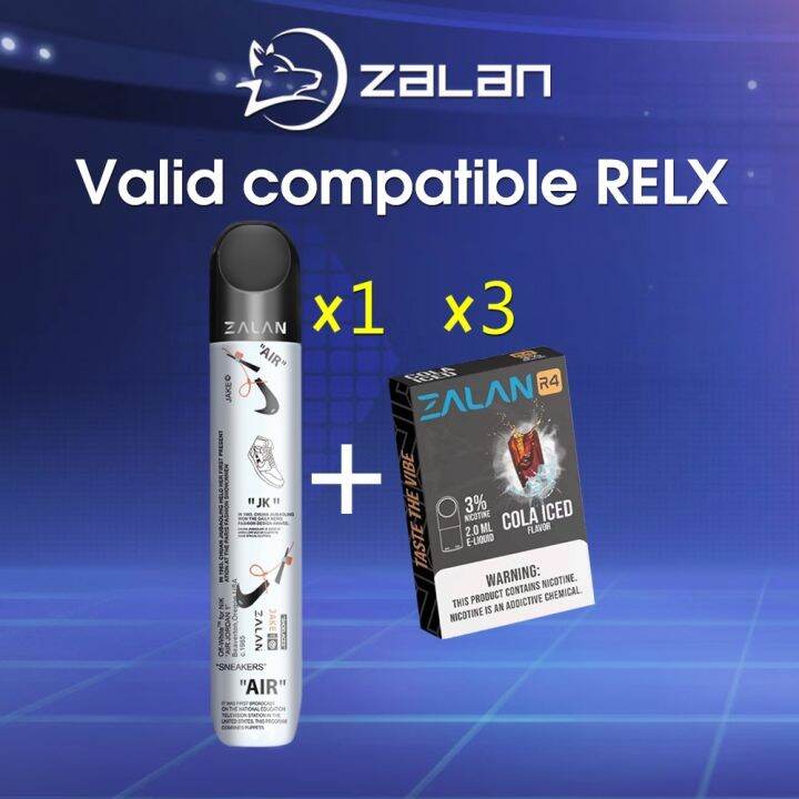 Zalan vape set zalan R5 RELX smoke device compatible with relx infinite