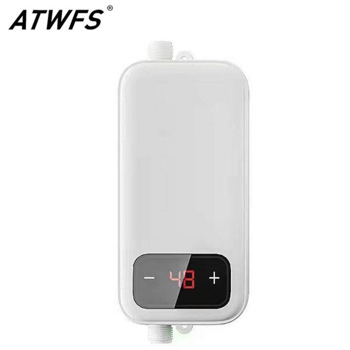 ATWFS Tankless Instant Water Heater 220v Electric Heaters for Home Kitchen for Bathroom Shower