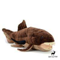 Dunkleosteus Terrelli ตุ๊กตาของเล่นตุ๊กตาปลาเลียนแบบอนิเมะเรื่องความคมชัดสูงตุ๊กตายัดไส้ของเล่นสำหรับเด็ก